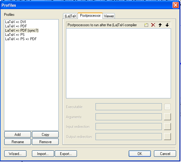 Build profile - postprocessor