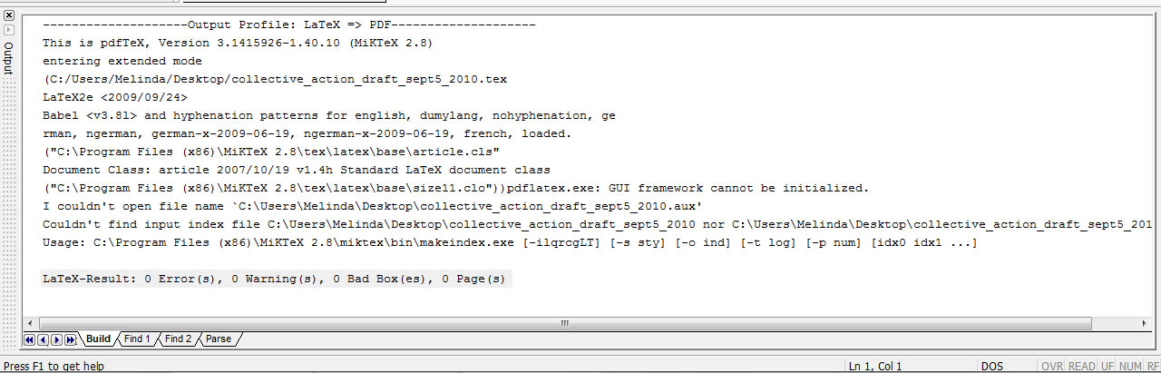 This is what I get when I try to build a PDF file.