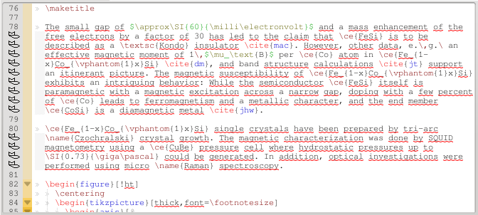 Indentation of wrapped lines with respect to chosen indentation of a paragraph.